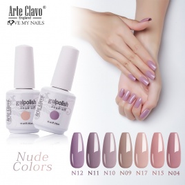 Arte Clavo Nude Colors Series 15 мл УФ-гель для ногтей Гель-лак Лак для ногтей Краска для ногтей Топ УФ-гель LED Nail Art Hybrid Soak Off