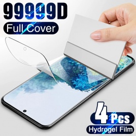 4 шт. гидрогелевая пленка на защитную пленку для экрана для Samsung Galaxy S10 S20 S9 S8 Plus S22 S21 Ultra Защитная пленка для экрана Note 20 9 10