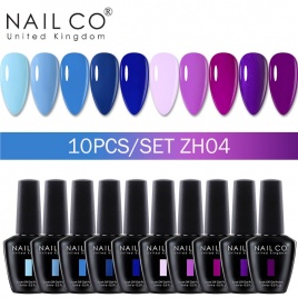 NAILCO 15 мл 10 шт./компл. УФ-цветной гель лак для ногтей Гель-лак лак Gelpolishs Vernis полупостоянное наращивание ногтей Soak Off