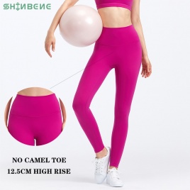SHINBENE CLASSIC 5,0 с высокой посадкой (12,5 см) + без переднего шва, спортивные штаны для йоги, леггинсы для женщин, леггинсы для тренажерного зала и фитнеса