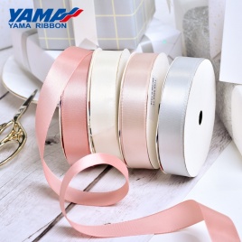 YAMA 25 ярдов/рулон двусторонняя атласная лента 6 9 13 16 25 38 мм однотонные ленты для ручной работы подарки свадебные украшения