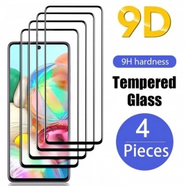 1-4 шт. закаленное стекло 9D для Samsung Galaxy A51 A52 A71 A72 A22 A32 A21S A50 защитные пленки для экрана для Samsung S21 Plus S22 S20 FE
