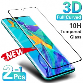 3D изогнутое закаленное стекло на защитной пленке для экрана для Huawei P30 P40 Pro P20 Lite закаленное стекло для Huawei Mate 20 Pro 30 Lite