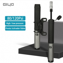 Портативный велосипедный насос Giyo 120psi, скрытый дизайн шланга, мини-насос для велосипедных шин, MTB, дорожный велосипед, клапан Schrader Presta, ручной воздушный насос