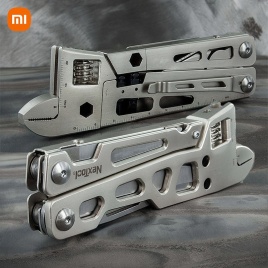 XIAOMI NexTool 9 в 1 многофункциональный складной инструмент многоцелевые плоскогубцы пила по дереву шлицевая отвертка гаечный ключ кухонный резак нож na