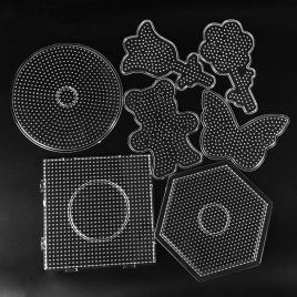 5 мм Hama Beads Toy DIY PUPUKOU Beads tool Развивающая головоломка Tangram Pegboard Template Детские игрушки для детей