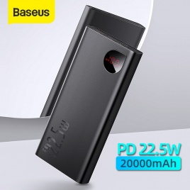 Baseus 22,5 Вт Power Bank 20000 мАч Портативный Powerbank с быстрой зарядкой Type C PD Qucik Charge Poverbank Внешнее зарядное устройство