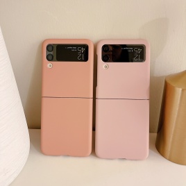 USLION карамельный цвет жесткий ПК тонкий чехол для телефона для samsung Galaxy Z Flip 3 5G матовый ПК противоударный полный защитный чехол Coque Funda