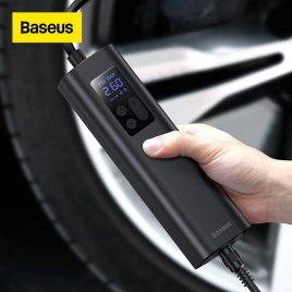 Насос для накачки Baseus 12 В, портативный автомобильный воздушный компрессор для мотоциклов, велосипедный насос для накачки лодок, цифровой автонадувной насос