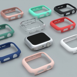 Матовый чехол для Apple Watch 45 мм 41 мм 38 мм 42 мм 40 мм 44 мм, жесткий поликарбонатный бампер, защитная рамка для iWatch SE 7, 6, 5, 4, 3, 2, 1