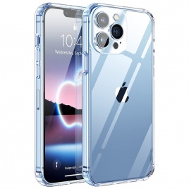 Прозрачный чехол для телефона для iPhone 12 11 13 Pro Max, силиконовый чехол для защиты объектива для iPhone 12 13 Mini XS XR, чехлы, задняя крышка