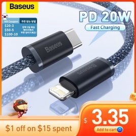Кабель Baseus PD USB C мощностью 20 Вт для iPhone 13 Pro Max Кабель USB C для быстрой зарядки для iPhone 12 mini pro max Кабель USB Type C для передачи данных