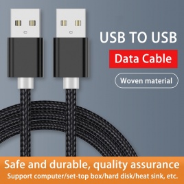 Удлинительный кабель Kebiss Weave USB-USB, тип A, USB-удлинитель между мужчинами и женщинами для радиатора, жесткого диска, веб-камеры, USB-кабель, удлинитель
