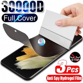 1-3 шт. антишпионская гидрогелевая пленка для Samsung S21 S20 Plus Note 20 Ultra Privacy Screen Protectors для Samsung S10 S9 S8 Note 8 9 10