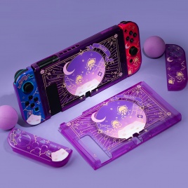 GeekShare Jellyfish Violet Nintendo Switch Shell NS Защитный чехол с полным покрытием Сплит ТПУ Мягкий чехол для Nintendo Switch Аксессуары