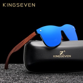 KINGSEVEN солнцезащитные очки из натурального дерева мужские поляризованные модные солнцезащитные очки из оригинального дерева Óculos De Sol Masculino
