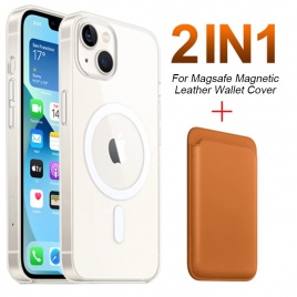 Для Magsafe магнитный чехол для беспроводной зарядки iPhone 11 13 12 Pro MAX mini XR XS магнитный держатель для карт кошелек противоударный чехол