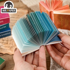 Mr Paper 8 Design 100 листов/книга, легкая бумага со словами, серия, английский материал, книга, мини, сделай сам, декоративный материал, бумага