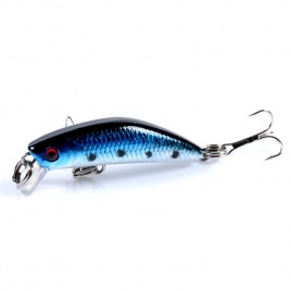 1 шт., плавающая рыболовная приманка Minnow, 4,5 см, 2,8 г, реалистичные пластиковые воблер, воблеры, 3D глаза, искусственная жесткая приманка для ловли карпа