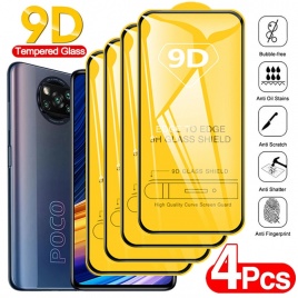1-4 шт. закаленное стекло для Xiaomi Poco X3 Pro NFC F3 X4 M4 GT защитные пленки для экрана для Redmi Note 10 9 8 11 Pro 10s 9s 8T 11s 9A 9C