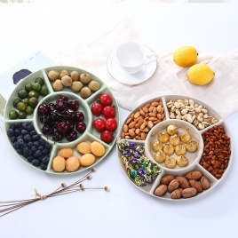 1 шт., лоток для хранения продуктов, ореховое блюдо, конфеты, закуски, серверное блюдо, разделенное, сухофрукты, тарелка для закусок, тарелка для закусок, сервировочное блюдо для вечеринки