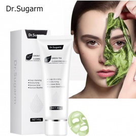 40 г Dr.Sugarm Зеленый чай Маска от черных точек Уход за кожей Удаление прыщей Нос Глубокое очищение пор Зеленая маска-стик