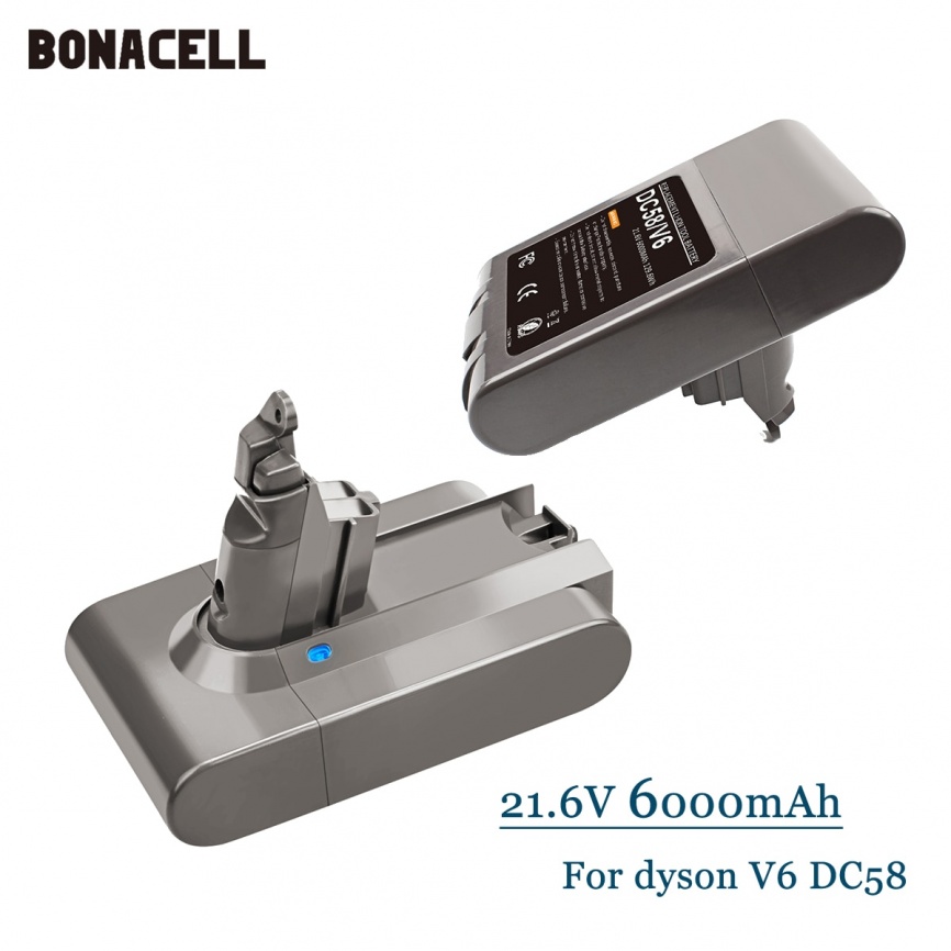 Сменный аккумулятор 21,6 В 6000 мАч для литий-ионного пылесоса Dyson SV09 SV07 SV03 DC58 DC61 DC62 DC74 V6 965874-02 Батарея для животных фото 1