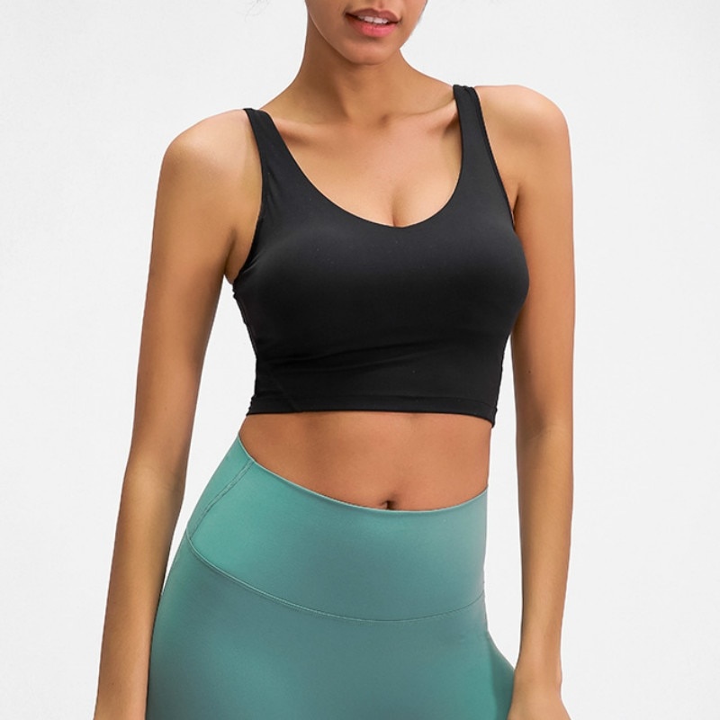 NWT U-Back Butter Soft Workout Тренажерный зал Йога Бюстгальтеры Женщины Racerback Майка Сексуальная спортивная рубашка без рукавов Свободные спортивные топы фото 1