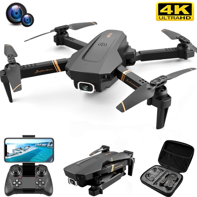V4 Rc Drone 4k HD широкоугольная камера 1080P WiFi fpv Drone Dual Camera Quadcopter Передача в реальном времени Вертолет Игрушки фото 1