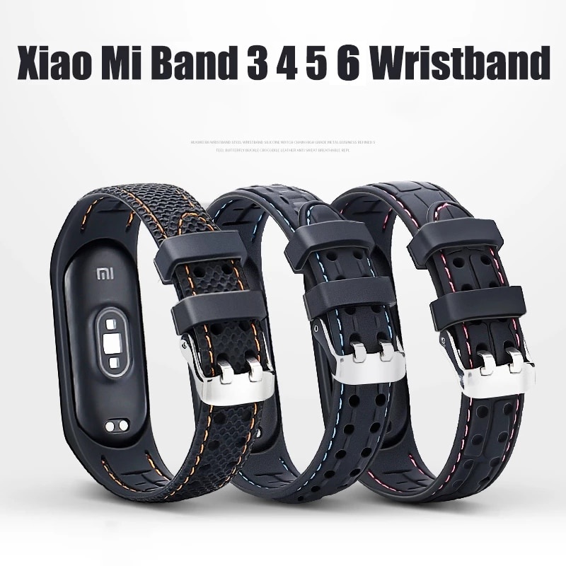 Ремешок для браслета Mi band 6 5 4, спортивный ремень, силиконовый ремешок для умных часов, сменный браслет для Xiaomi mi band 3 4 5 6, ремешок фото 1