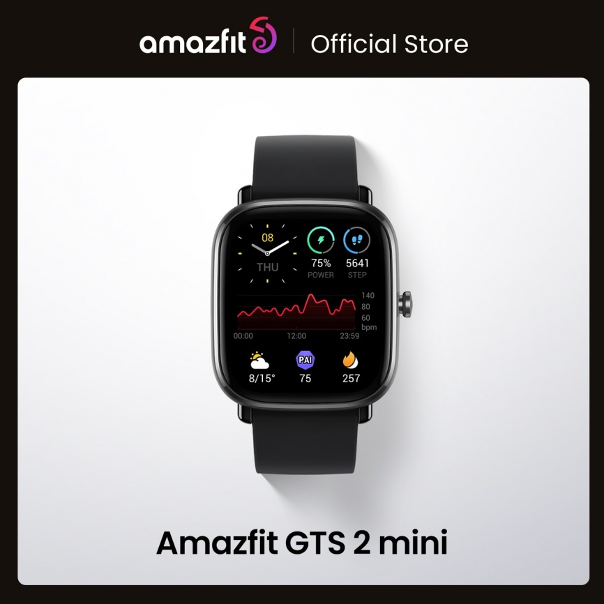 Глобальная версия Amazfit GTS 2 Mini GPS SmartWatch AMOLED-дисплей 70 спортивных режимов Мониторинг сна SmartWatch для Android для iOS фото 1