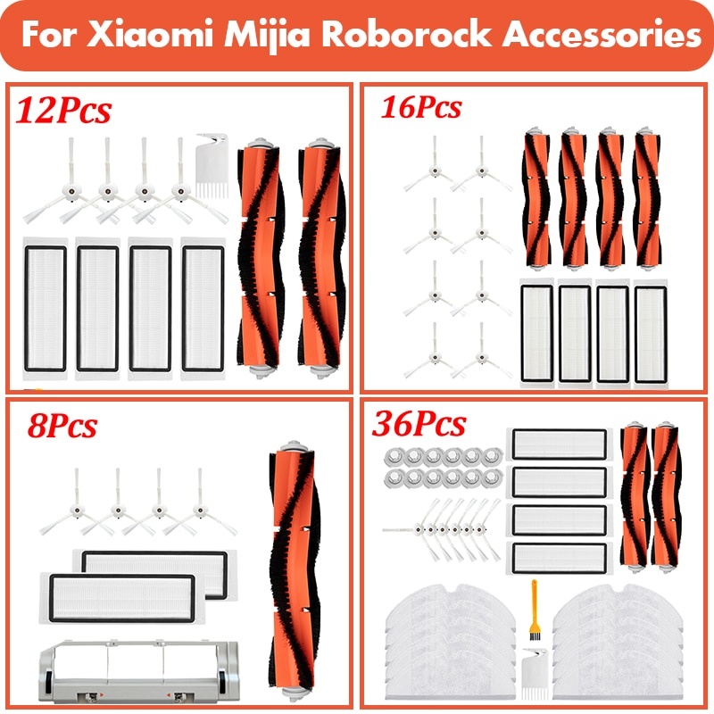 Hepa-фильтр, швабра, тряпичная щетка для Xiaomi Roborock 1S S50 S55 S5 Max S6MaxV S6, аксессуары, запчасти для робота-пылесоса, пылесос 2 фото 1