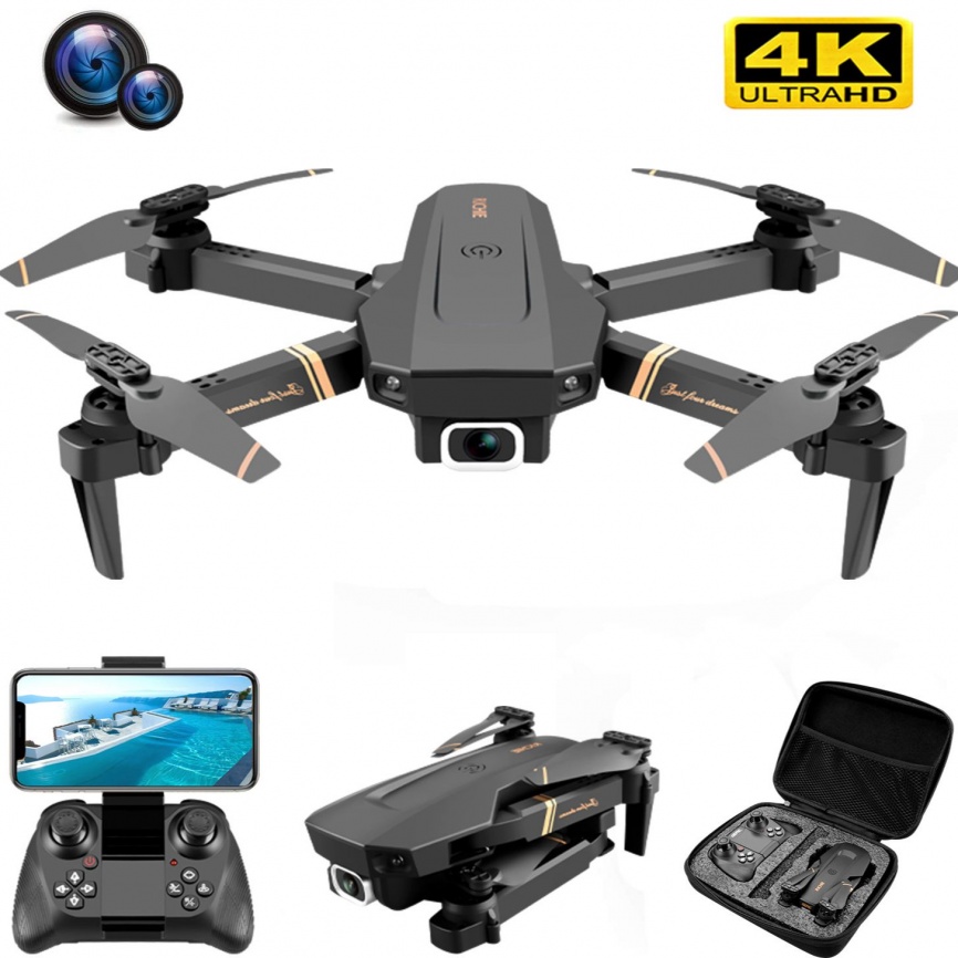 4DRC V4 WIFI FPV Drone WiFi live video FPV 4K/1080P HD Широкоугольная камера Складная высота Удержание Прочный RC Quadcopter фото 1