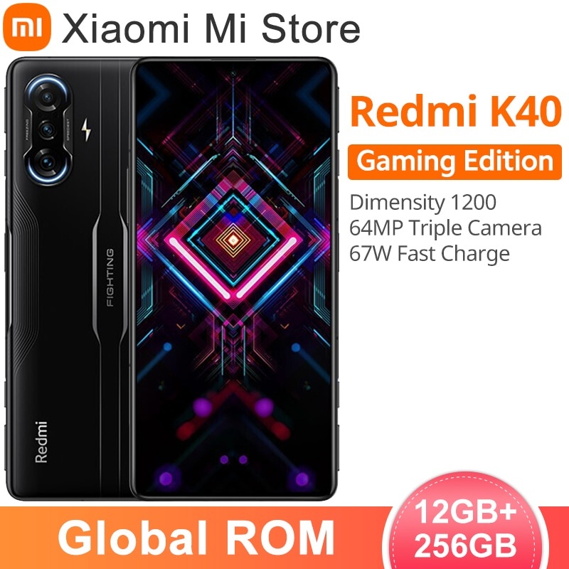 Global ROM Смартфон Xiaomi Redmi K40 Gaming Edition 5G 12 ГБ + 256 ГБ ROM Размер 1200 Восьмиядерный 120 Гц Дисплей 67 Вт Зарядка фото 1