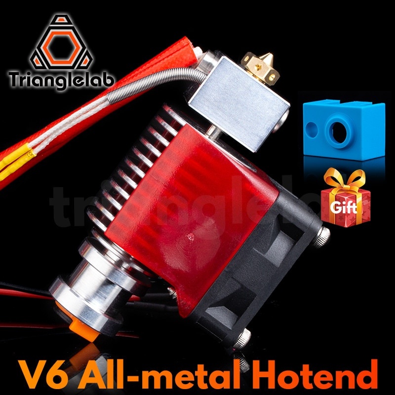 Trianglelab Highall-metal V6 Hotend 12 В/24 В пульт дистанционного управления Bowen Print J-head Hotend и кронштейн вентилятора охлаждения для v6 HOTEND для PT100 фото 1