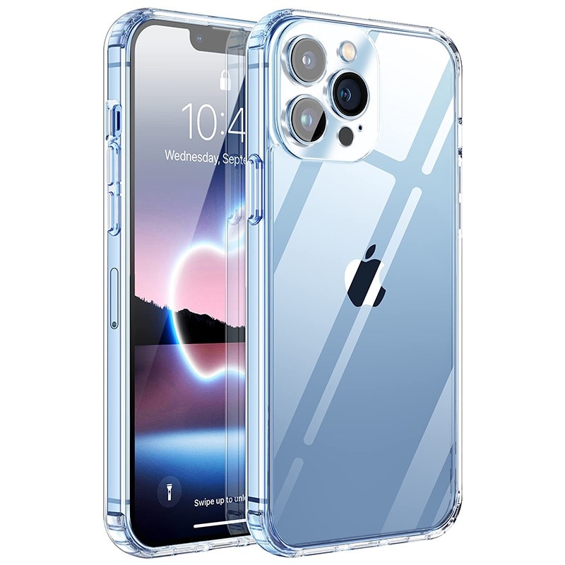 Прозрачный чехол для телефона для iPhone 12 11 13 Pro Max, силиконовый чехол для защиты объектива для iPhone 12 13 Mini XS XR, чехлы, задняя крышка фото 1