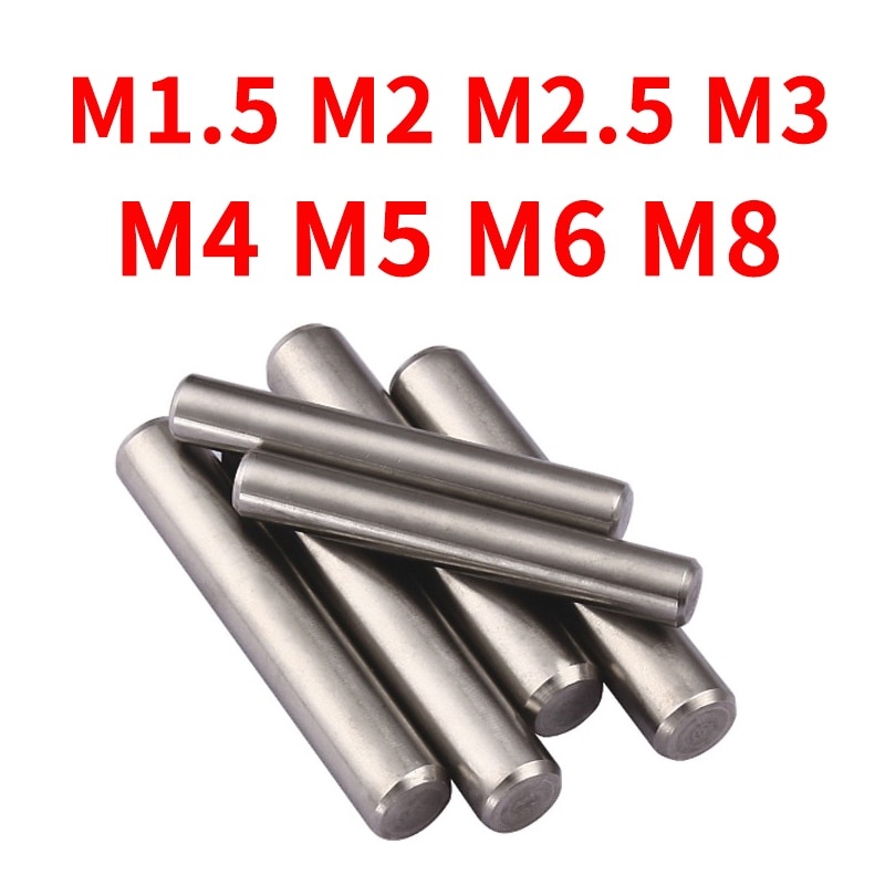 M1.5 M2 M2.5 M3 M4 M5 M6 M8 Цилиндрический штифт, фиксирующий дюбель из нержавеющей стали 304 фото 1