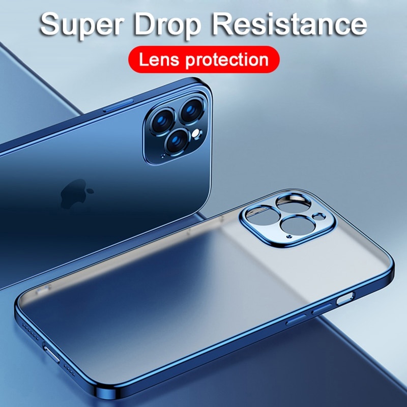 Роскошный силиконовый прозрачный чехол с квадратной рамкой для iPhone 11 12 13 Pro Max Mini X XR 7 8 Plus SE 2020, прозрачная задняя крышка фото 1