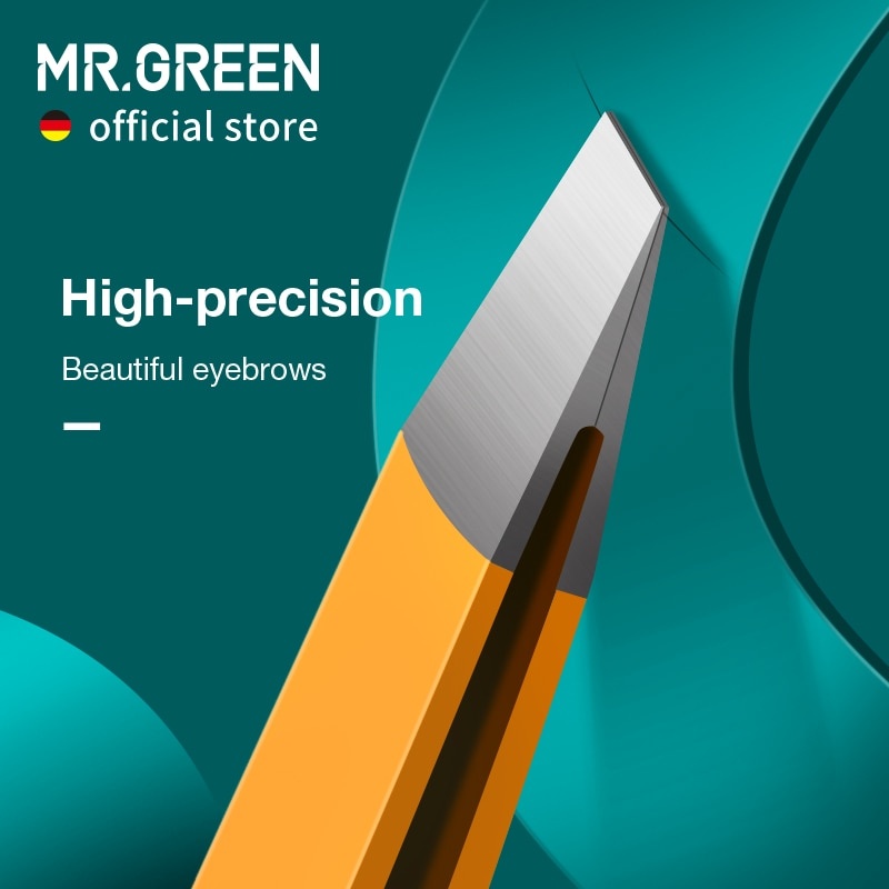 MR.GREEN пинцет для бровей, красочные волосы, красивые тонкие волосы, съемник из нержавеющей стали, наклонные зажимы для бровей, инструменты для удаления макияжа фото 1