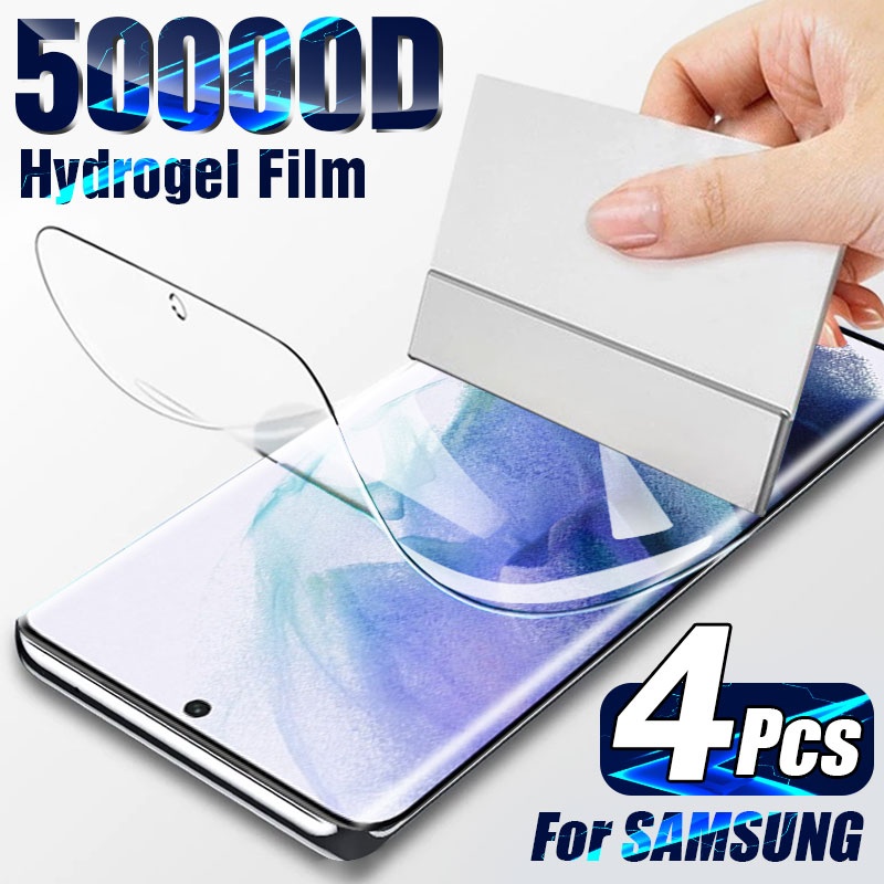 4 шт. гидрогелевая пленка на защитную пленку для экрана Samsung Galaxy S20 S10 S22 S21 Plus Ultra Fe Защитная пленка для экрана Note 20 10 фото 1