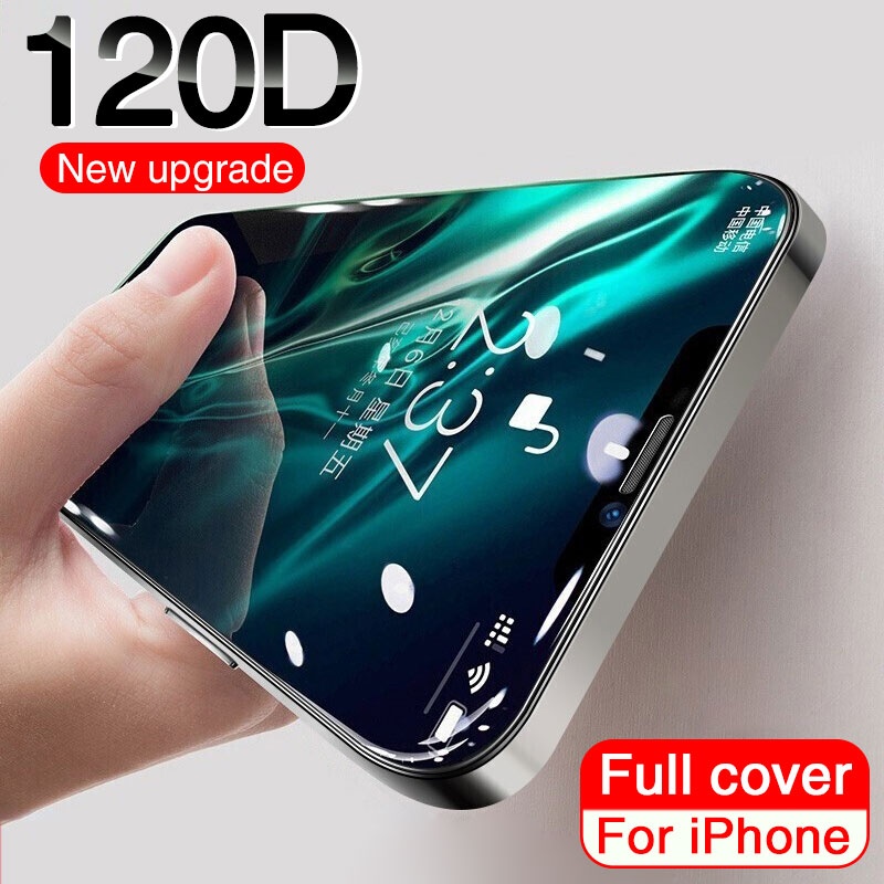 120D Защитные пленки для экрана Стекло для iPhone 13 12 11 Pro XS Max Защитная пленка для экрана на iPhone XR X 7 8 Plus SE3 SE 12 13 11 Mini Glass фото 1