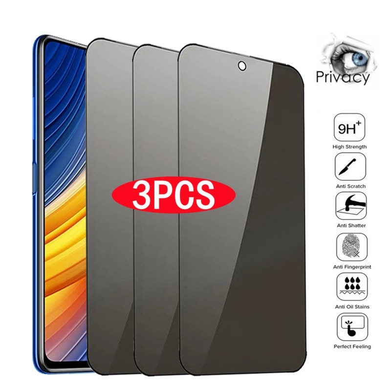 1-3 шт. защитные пленки для экрана для Xiaomi Redmi Note 10 9 8 Pro 9s 10s 8T 9T антишпионское закаленное стекло для Poco X3 Pro NFC F3 M3 фото 1