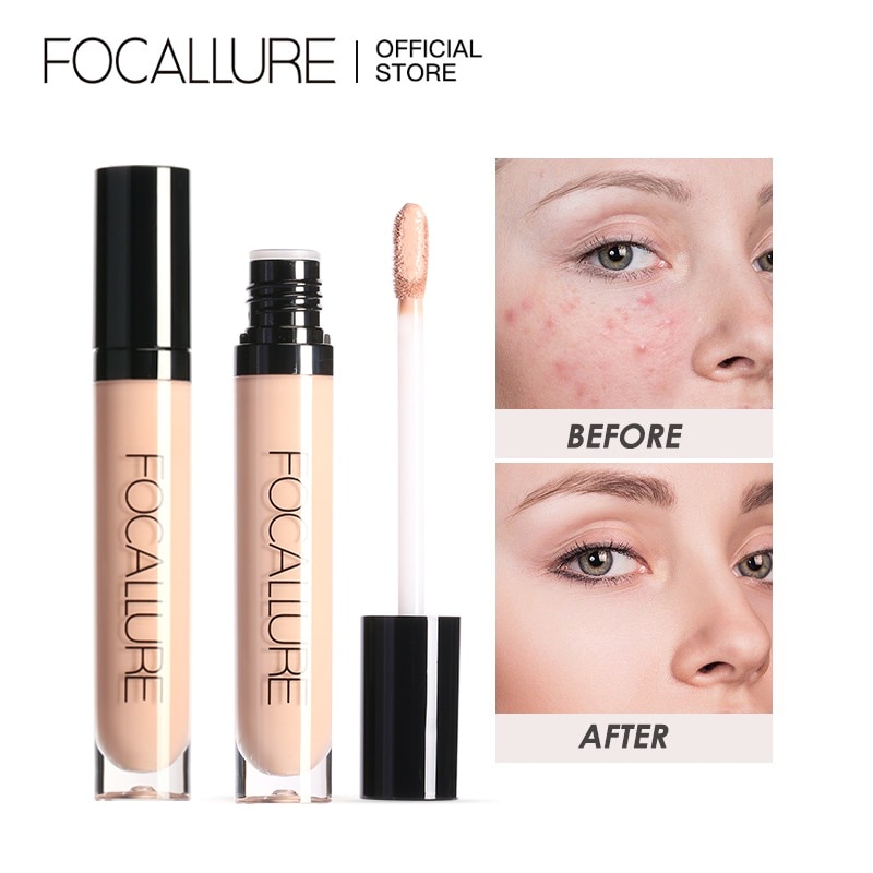 FOCALLURE Eye Liquid Concealer Base 7 цветов Полное покрытие Костюм для всей кожи лица Макияж фото 1